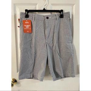 Dockers Navy & White Striped Seersucker Mens Shorts